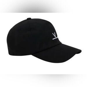 Vuarnet Classic Black Cap with White Embroidery